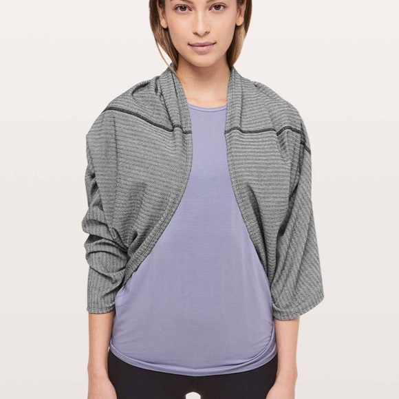 Lululemon Vinyasa Scarf Grey herringbone - Picture 2 of 6